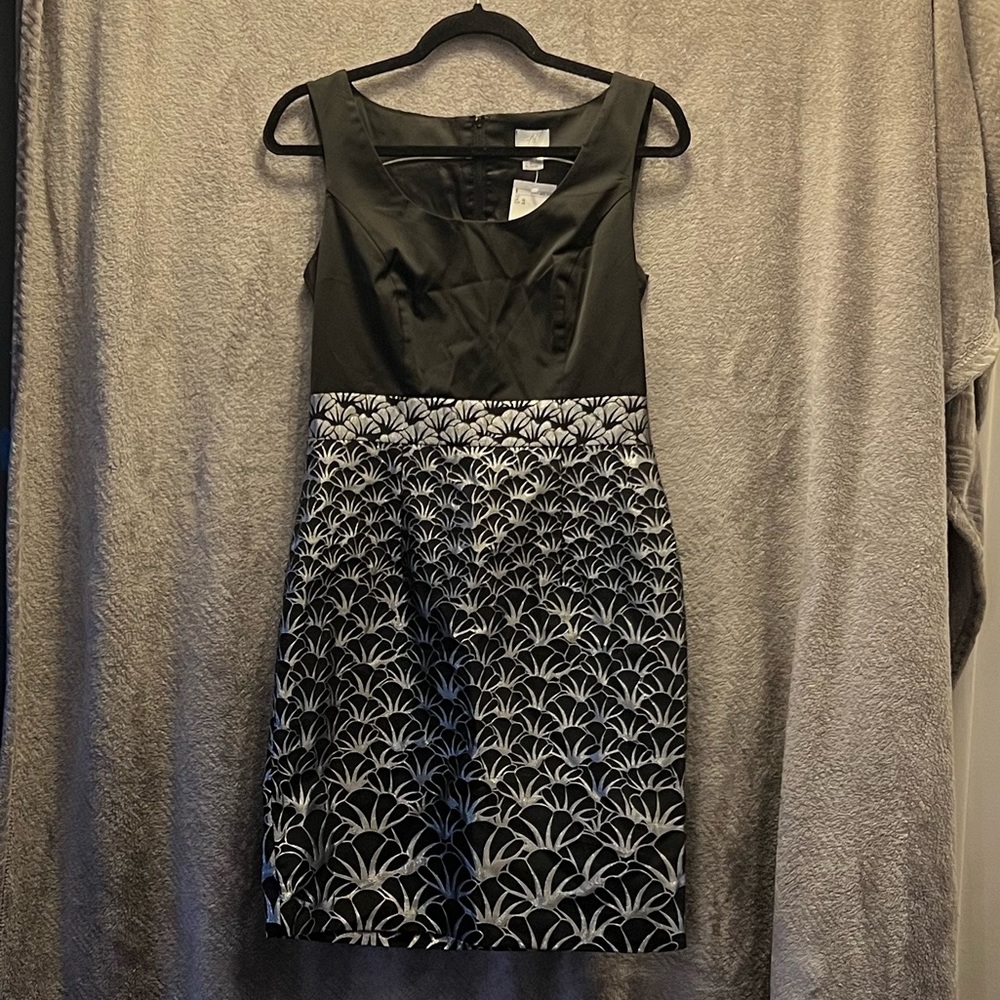 H&M black and silver sleeveless dress